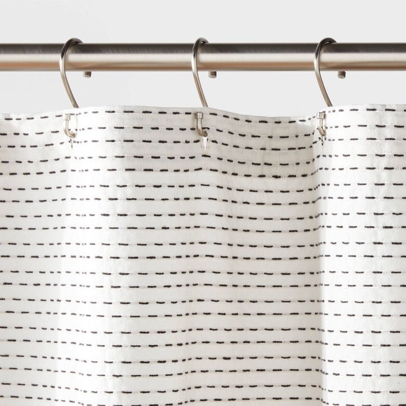 Project 62 Black and White Dotted Shower Curtain - Picture 1 of 9